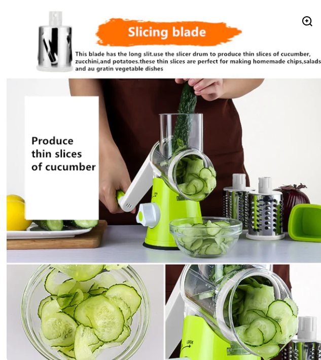 Multifunctional 3 in 1 Vegetable Cutter